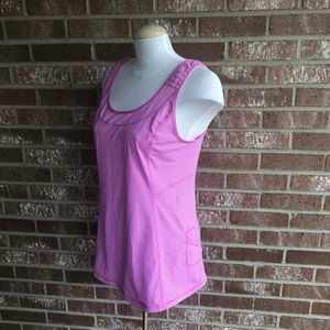 Lululemon Athletic Tank Top Size 12 pink striped